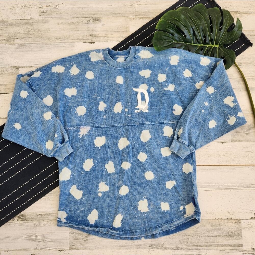 Disney Spirt Jersey Denim Bleach Disneyland Size Small